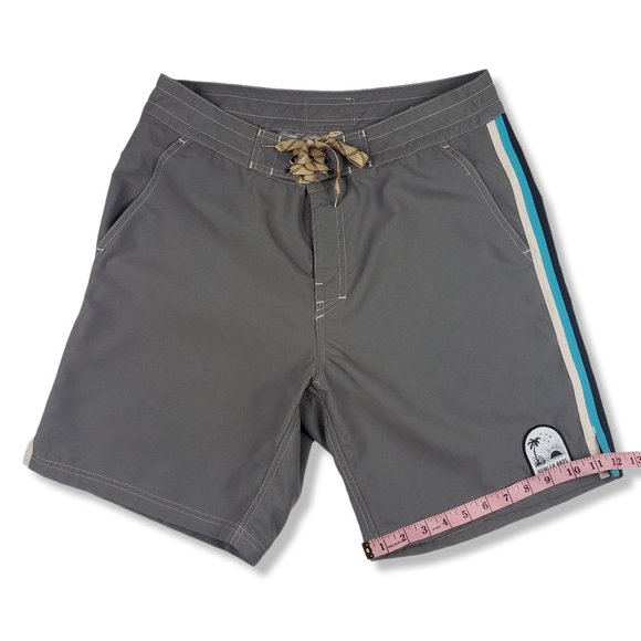 New Howler Brothers sz 31 Grey Chandler Old School Board Short Swim trunks w/tag - Picture 11 of 12